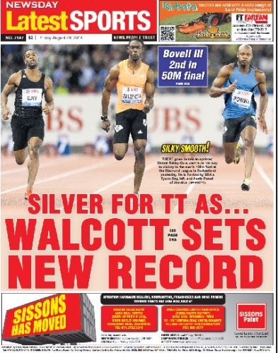 Walcott sets new national record
