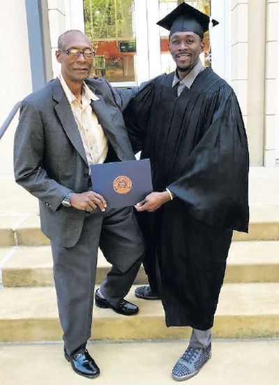Track star Burns gets his degree