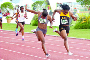 Mile relay record at National Champs