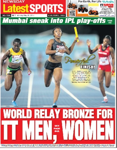 TT capture two bronze at World Relays
