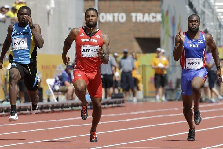 BLEDMAN, BAPTISTE IN MEDAL HUNT - McKnight sparkles with season's best in 400m hurdles