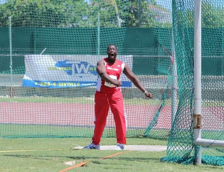 Stewart tops Hampton shot put