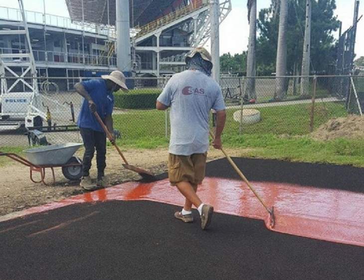 Stadium warm up track reopens