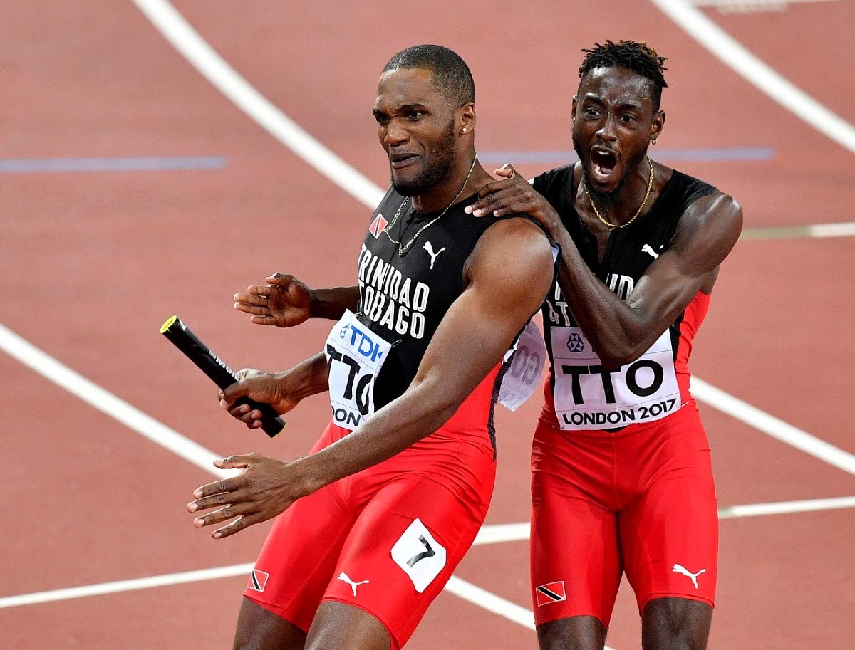 World 4×400 champs on TT Indoor team