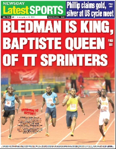 Bledman retains 100m title