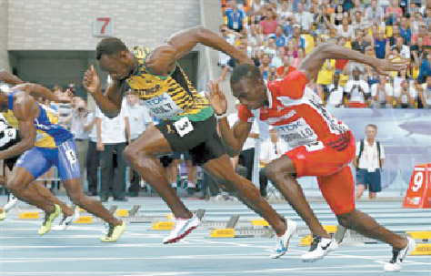 Bolt on track to recapture 100m title at worlds