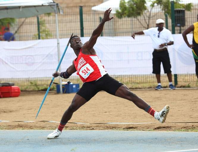 Horsford in England for javelin training