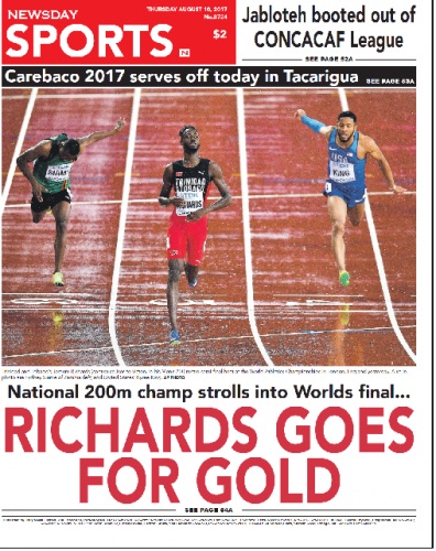 Richards vies for 200m gold today at World Champs