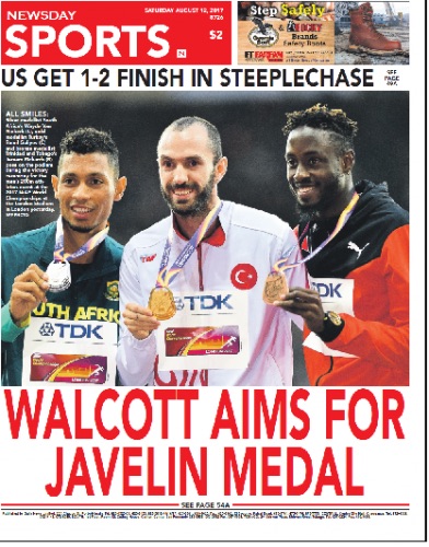 Walcott aims for javelin medal in London