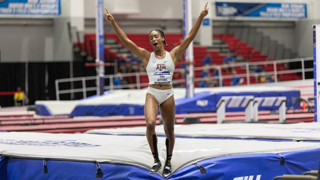 TTO Overseas Media Files : Tyra Gittens High Jump Silver NCAA Indoor Champs  Alabama