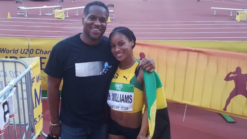 Meets & Features : Briana Williams. Jamaican sprinter, with former coach Ato Bold